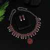 Red Color Oxidised Necklace Set (GSN1771RED)
