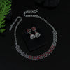 Red Color Choker Oxidised Necklace Set (GSN1772RED)