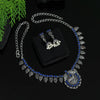 Blue Color Oxidised Necklace Set (GSN1774BLU)