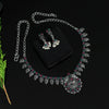 Maroon & Green Color Oxidised Necklace Set (GSN1774MG)