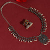 Red Color Oxidised Necklace Set (GSN1775RED)