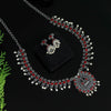 Red Color Oxidised Necklace Set (GSN1775RED)