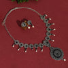 Black Color Oxidised Necklace Set (GSN1776BLK)