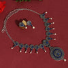 Blue Color Oxidised Necklace Set (GSN1776BLU)