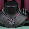 Maroon & Green Color Oxidised Necklace Set (GSN1777MG)