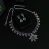 Maroon & Green Color Oxidised Necklace Set (GSN1777MG)