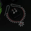 Red Color Oxidised Necklace Set (GSN1777RED)