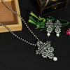 Silver Color Oxidised Necklace Set (GSN1846SLV)