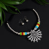 Silver Color Oxidised Necklace Set (GSN1932SLV)
