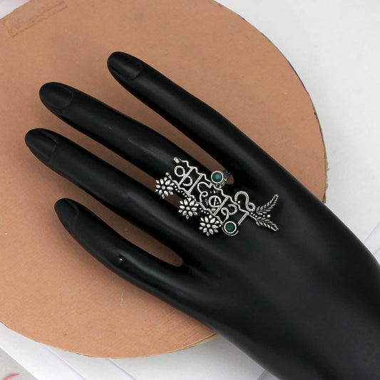 Green Color Oxidised Ring (GSR431GRN)