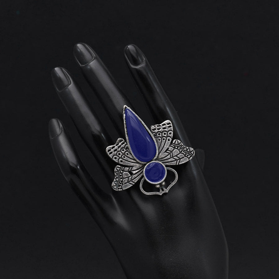 Blue color change Sapphire 18kt Gold Natural Gemstone white Gold Ring  RFK,264 – Barygems
