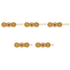 Maroon Color 5 Pieces Gold Plated Hair Pin (HRPCMB229)