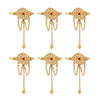 Gold Color 6 Pieces Gold Plated Hair Pin (HRPCMB233)