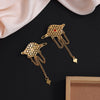 Gold Color 6 Pieces Gold Plated Hair Pin (HRPCMB233)