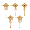 Gold Color 5 Pieces Gold Plated Hair Pin (HRPCMB234)