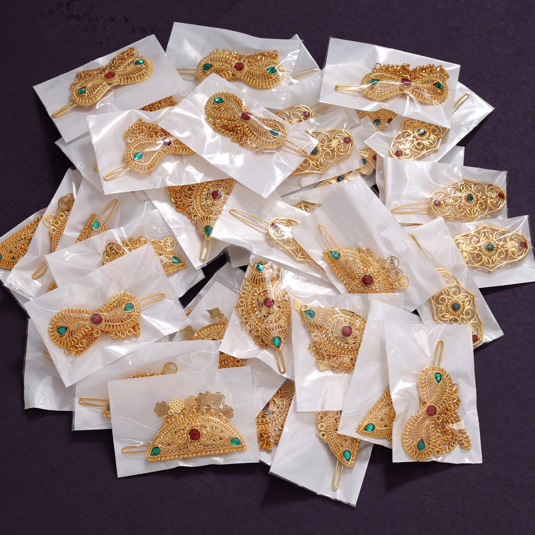 50 Pieces Hair Pin Assorted Color And Design Combo (HRPCMB247)