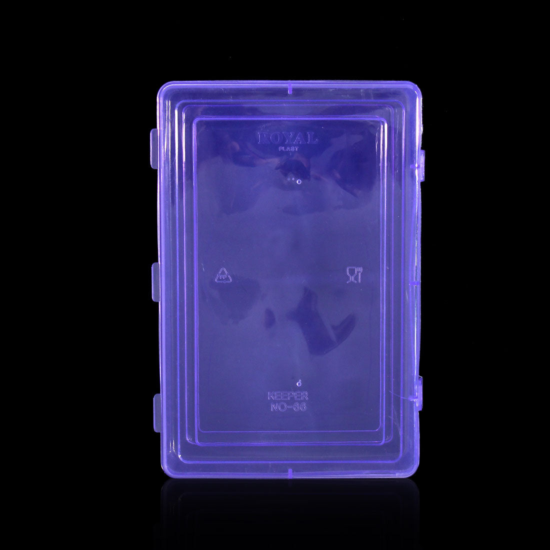 White Color 1 Piece Transparent Medium Storage Box (Standard Size 22 x 14 x 5 CM) (JRM127SBLU)