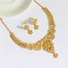 Gold Color Traditional Necklace Set (KBSN1145GLD)