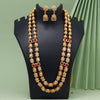 Maroon Color Traditional Necklace Set (KBSN1150MRN)