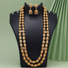 White Color Traditional Necklace Set (KBSN1150WHT)