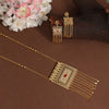 Red Color Gold Plated Necklace Set (KBSN1159RED)