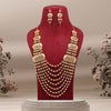 Gold Color Gold Plated Necklace Set (KBSN1171GLD)