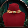 Gold Color Choker Gold Plated Necklace (KBSN1184GLD)