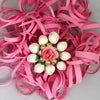 Pink Color Floral Rings (KBSR204PNK)