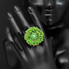 Light Green Color Finger Rings (KBSR206LGRN)