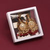 Maroon Color Kundan Earrings (KDE700MRN)