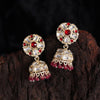 Rani Color Kundan Earrings (KDE816RNI)