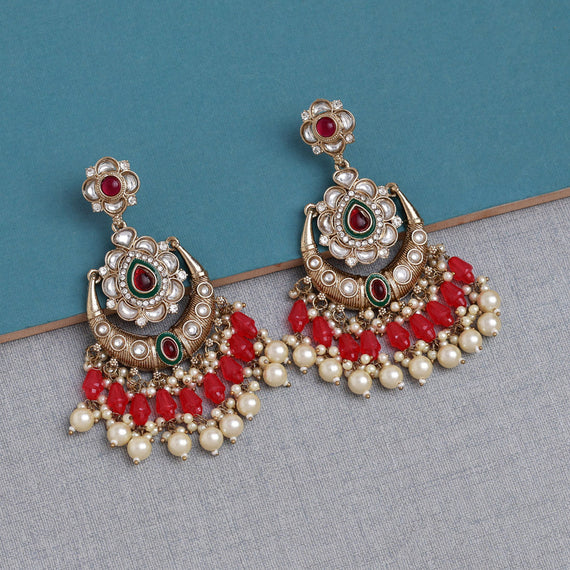 Small kundan set with earrings – Sajana by Shagun