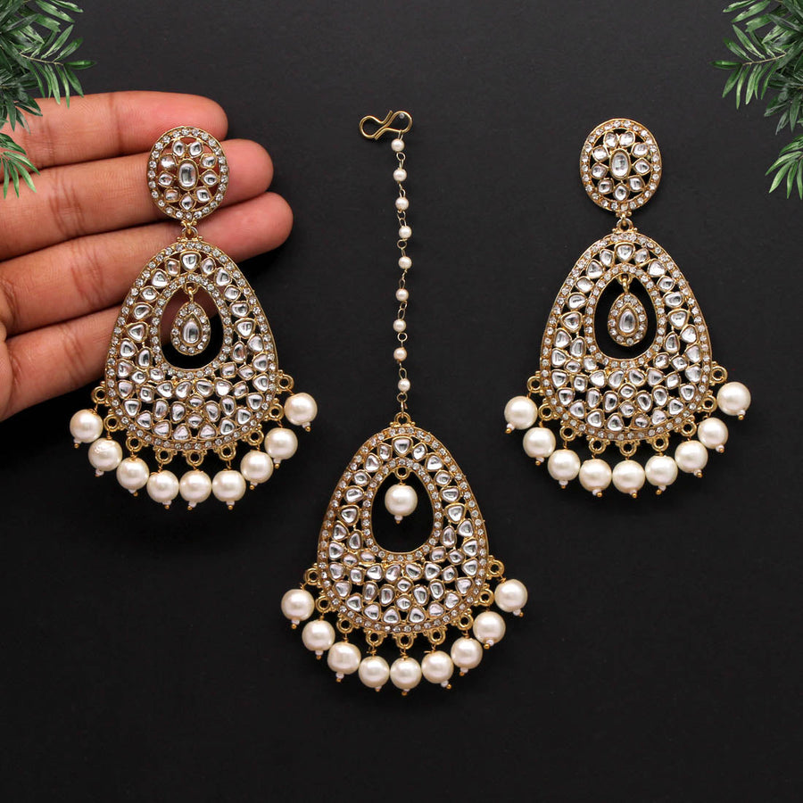 Meenakari Earrings Tikka set