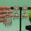 Sky Blue Color Kundan Earrings With Maang Tikka (KDTE552SBLU)