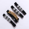 Assorted Color Combo Of 4 Pieces Elastic Waist Belt (Kamarband) For Women//Girls (KMBND111CMB)