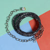 Black Color Kamarband Waist Belt For Women//Girls (KMBND455BLK)