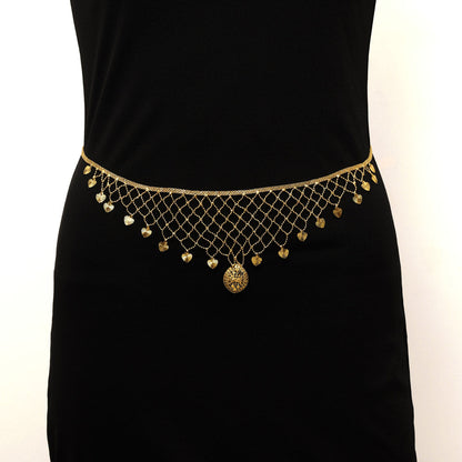 Gold Plated Kamarband Waist Belt For Women//Girls (KMBND468GLD)