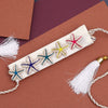 White Color Kamarband Elastic Waist Belt For Women//Girls (KMBND500WHT)