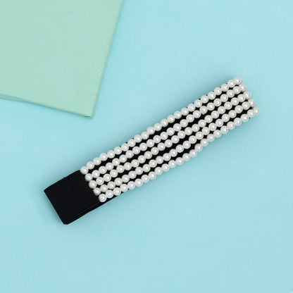 White Color Kamarband Elastic Waist Belt For Women//Girls (KMBND506WHT)
