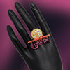 Multi Color Mint Meena Finger Ring For Women (KMR564MLT)