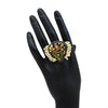 Multi Color Kundan Meenakari Finger Ring For Women (KMR670MLT)