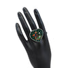 Green Color Meenakari Finger Ring For Women (KMR711GRN)