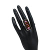 Maroon Color Meenakari Finger Ring For Women (KMR719MRN)