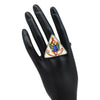 Multi Color Meenakari Finger Ring For Women (KMR723MLT)