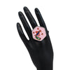 Pink Color Meenakari Finger Ring For Women (KMR725PNK)