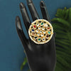 Multi Color Kundan Rings For Women (KMR732MLT)