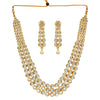 White Color Imitation Pearl Kundan Necklace With Earring (KN101WHT)