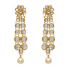 White Color Imitation Pearl Kundan Necklace With Earring (KN101WHT)