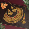 Red & Gold Color Kundan Necklace Set (KN1026REDGLD)