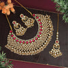 Rani Color Kundan Necklace Set (KN1026RNI)